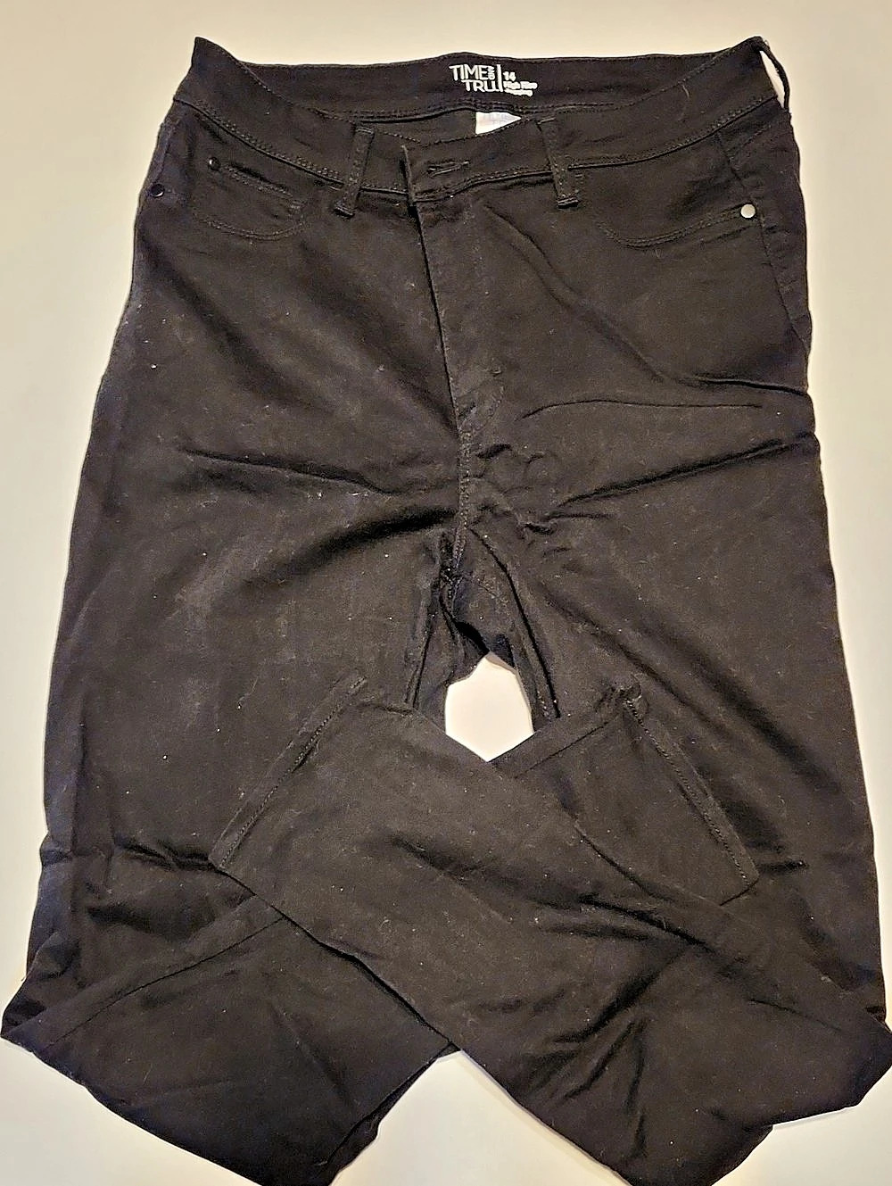 Time and Tru High Rise Jegging Black Waist 14